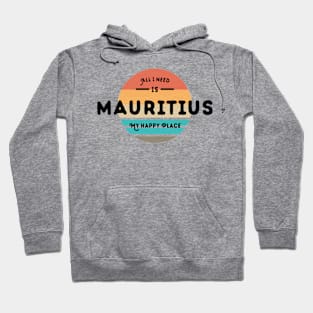 Mauritius My Happy Place Retro Design Hoodie